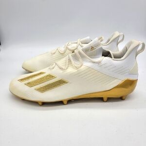 Adidas Shoes Men's 17 Adizero Football Cleats White Gold EH2547